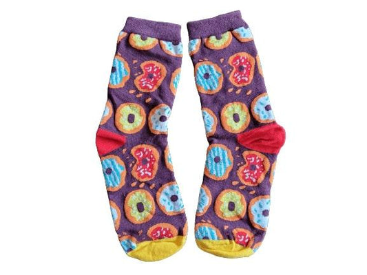 Dat Donut in Purple Socks