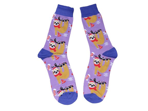 Christmas Sloth Socks Sockable Fundraising 